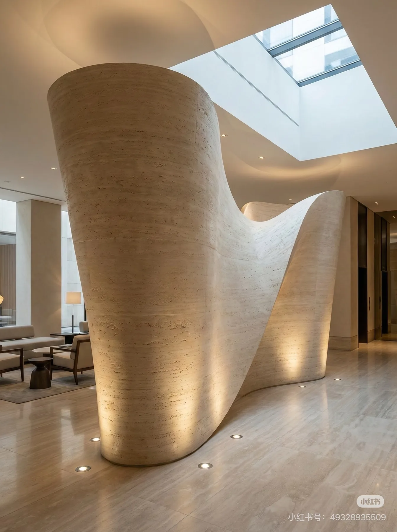 Marine Travertine application reference