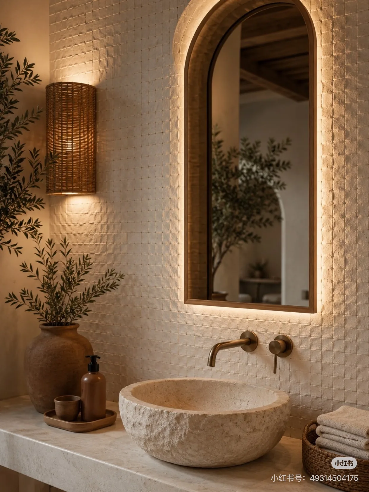 Travertine Mosaic application reference